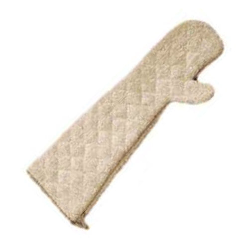 San Jamar Heavy Duty Terry Cloth Oven Mitts, Natural