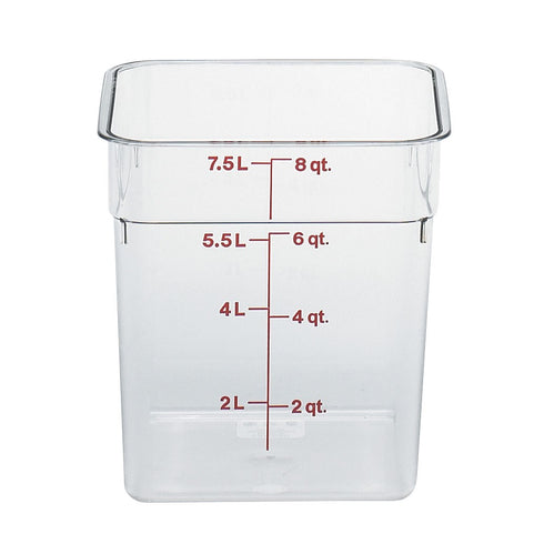 Cambro CamSquare Food Storage Container, Clear