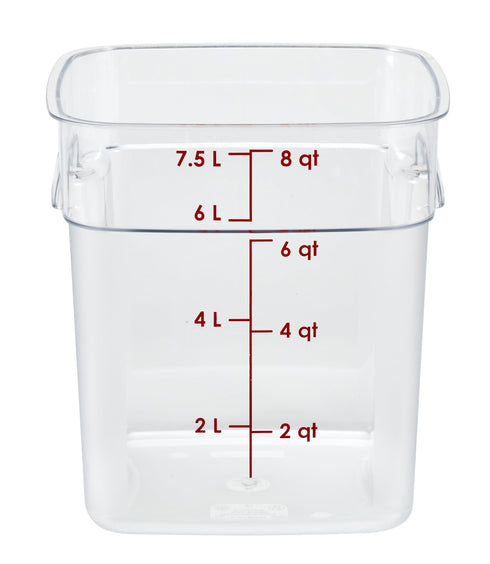 Cambro CamSquare FreshPro Storage Container, Clear