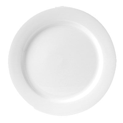 Acierite | Assiette à bord plat Monaco, 10 5/8" (paquet de 24)