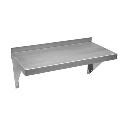 EFI Wall Mount Shelf, 12" Deep, Stainless Steel