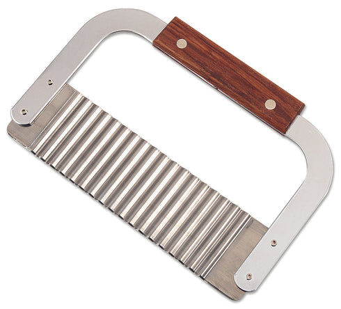 Browne Crinkle Cut Cutter, Wood Handle