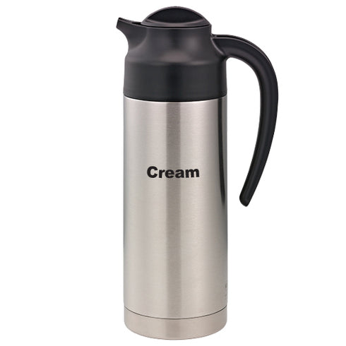 Idées de services | Carafe à crème isolée sous vide SteelVac, 32 oz, base en acier