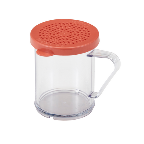 Cambro Camview Shaker/Dredger Set, 10 oz, Clear with Coloured Lid