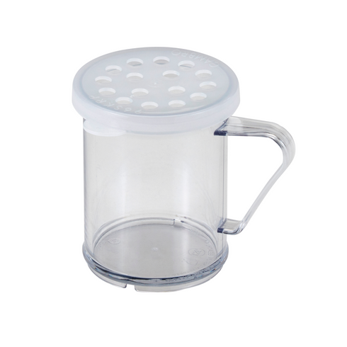 Cambro Camview Shaker/Dredger Set, 10 oz, Clear with Coloured Lid