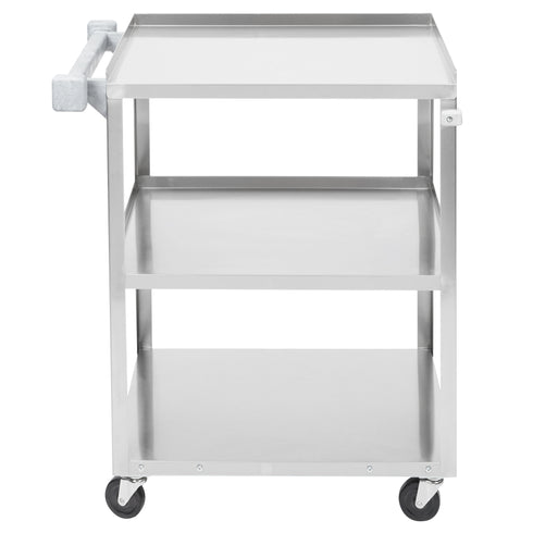 Vollrath | Chariot utilitaire à 3 tablettes, faible encombrement, acier inoxydable, 300 lb