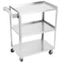 Vollrath | Chariot utilitaire à 3 tablettes, faible encombrement, acier inoxydable, 300 lb