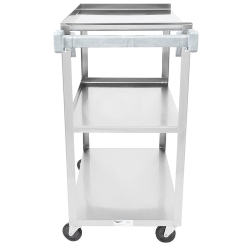 Vollrath | Chariot utilitaire à 3 tablettes, faible encombrement, acier inoxydable, 300 lb