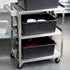 Vollrath | Chariot utilitaire à 3 tablettes, faible encombrement, acier inoxydable, 300 lb