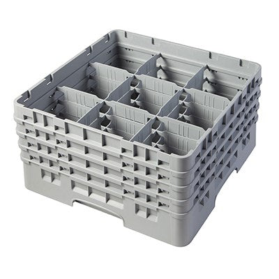 Cambro Camrack Glass Rack, 9 Compartment, Grey
