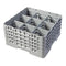 Cambro Camrack Glass Rack, 9 Compartment, Grey