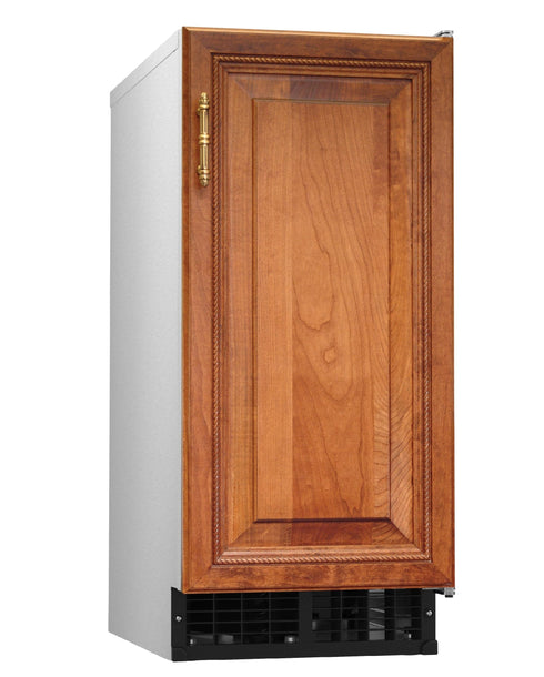 Hoshizaki AM-50BAJ-DS Air Cooled Undercounter Top Hat Cube Icemaker, 15" Wide, 51 lb/24 hr, 22 lb Storage Bin, For Custom Cabinet Door