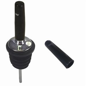 Spill-Stop Dust Cap for Pourer Series 220, 225, 282 and 285, 2 1/4" Long, Black (12-pack)