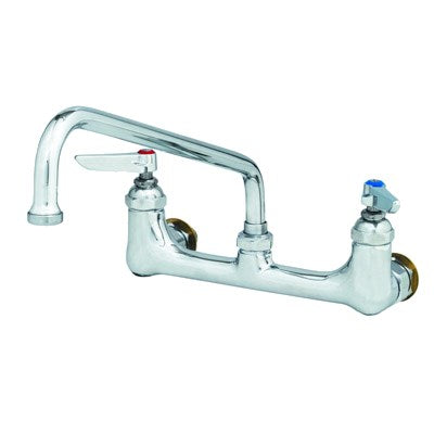 Conditions générales | Robinet de garde-manger double à montage mural de 8", buse pivotante de 12", poignées à levier, 1/2" NPT