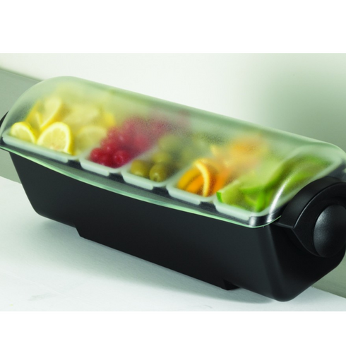 San Jamar | Centre de garniture en dôme, plateaux 4 x 3 pts