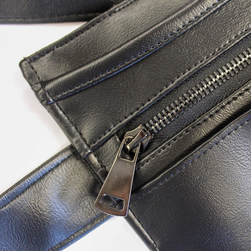 Bois noir | Pochette pour serveur de tablette, vinyle noir