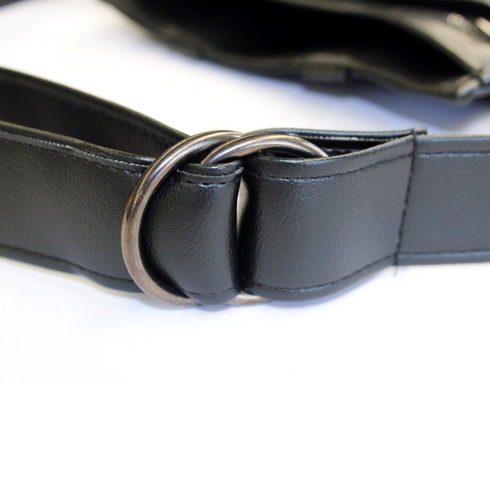 Bois noir | Pochette pour serveur de tablette, vinyle noir