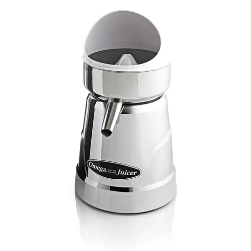 Omega C-20C Commercial Electric Citrus Juicer, Chrome, 121V