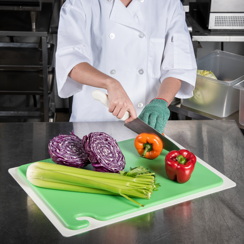 San Jamar | Planche à découper Cut-N-Carry, 15" x 20" x ½"