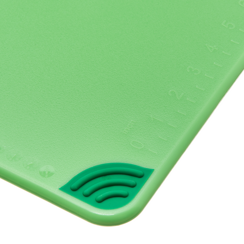 San Jamar | Planche à découper colorée Saf-T-Grip, 12" x 18" x 1/2"