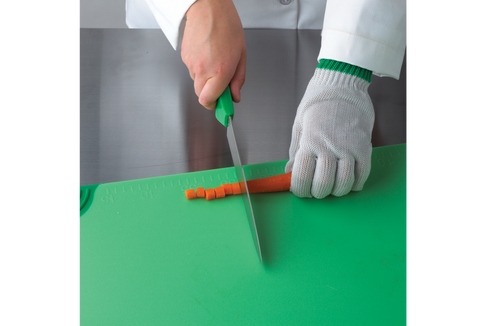 San Jamar | Ensemble de planches à découper colorées Saf-T-Grip, 6 pièces, 15" x 20" x 1/2"