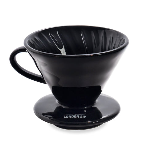 London Sip Coffee Dripper, Black Ceramic