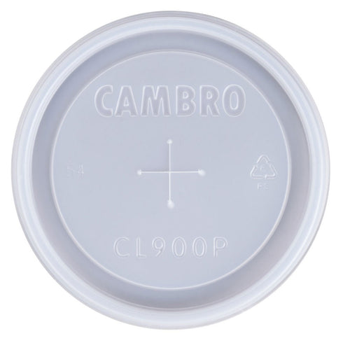 Cambro | CamLids Camwear Couvercle jetable pour gobelet de 9 oz, translucide (paquet de 1000)