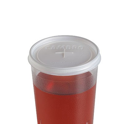 Cambro | Couvercles jetables CamLids Colorware pour 9,5 oz, translucides (paquet de 1000)