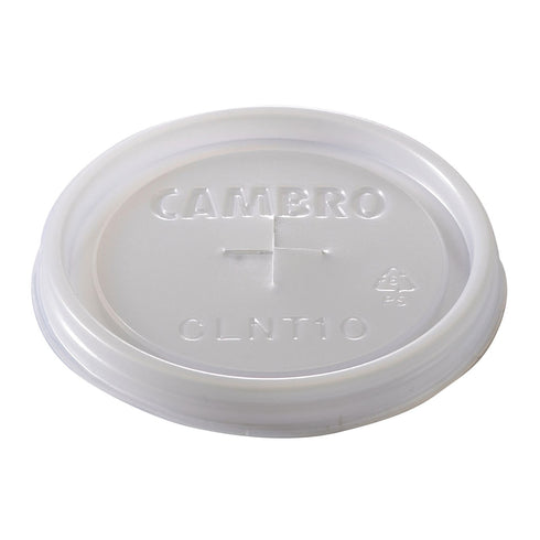 Cambro | Couvercle jetable pour gobelet CamLids Newport, 10 oz, translucide (paquet de 1000)