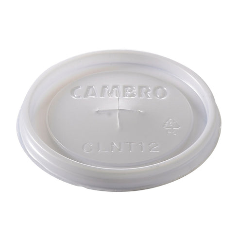 Cambro | Couvercle jetable pour gobelet CamLids, 12 oz, translucide (paquet de 1000)