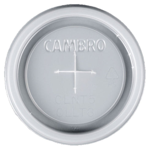 Cambro | Couvercle jetable pour gobelet CamLids Newport, 6,4 oz, translucide (paquet de 1500)