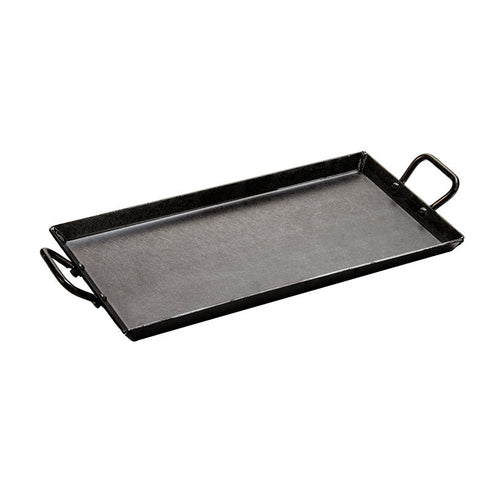 Lodge Griddle Pan with Handles, 10" x 18", Carbon Steel, FINAL SALE