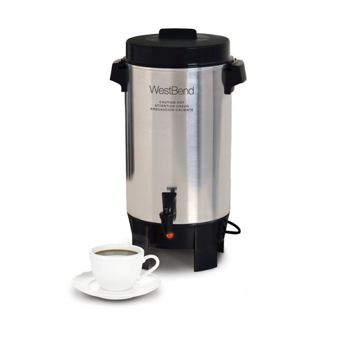 West Bend CU0042PA23 Coffee Urn, 42 Cup, Polished Aluminum