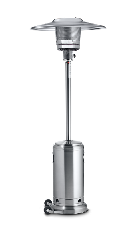 Couronne Vérité | Chauffe-terrasse portatif à dôme avec réflecteur, propane