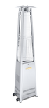 Couronne Vérité | Chauffe-terrasse tour portatif, Acier inoxydable/Verre, Propane