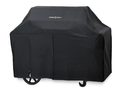 Couronne Vérité | Housse de barbecue pour barbecue extérieur avec dôme en rouleau, vinyle noir