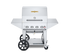 Crown Verity Mobile 30" Gas Grill with Roll Dome, Bun Rack, 2 Removeable End Shelves & BBQ Cover