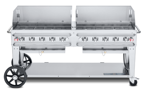 Couronne Vérité | Gril à gaz 72" de location Pro Series avec barres de protection, 2 pare-vent de 36"