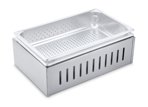 Crown Verity CV-SPA Full Size Steam Pan Adapter for Gas Grill, Stainless Steel