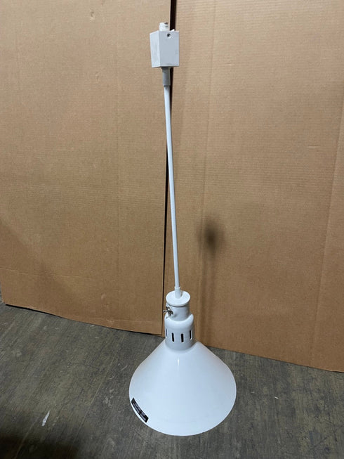 Hatco | Lampe chauffante à tige rigide DL775RTL avec interrupteur à bascule, montage sur rail, blanc, 120 V, VENTE FINALE