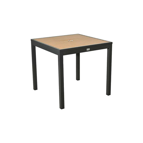 Meubles BUM | Table de salle à manger en aluminium Marco Polywood, 32" x 32"