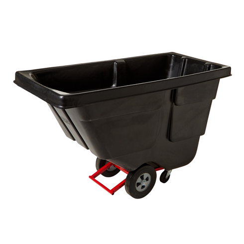 Caoutchouc | Camion inclinable utilitaire, Capacité de charge de 450 lb, Rotomoulé, Noir