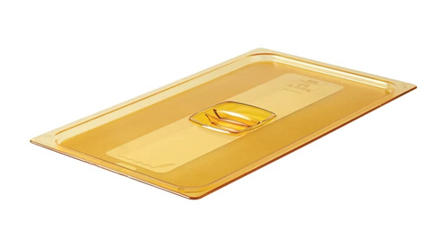 Rubbermaid High Heat Full Size Food Pan Cover with Handle, Amber, FINAL SALE