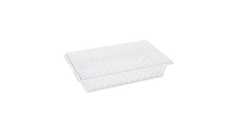 Rubbermaid Food/Tote Box Colander Tray, 26" x 18" x 6", Clear, FINAL SALE