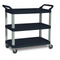 Rubbermaid Xtra 3 Shelf Utility Cart, 300 lb