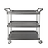 Rubbermaid Xtra 3 Shelf Utility Cart, 300 lb