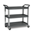 Rubbermaid Xtra 3 Shelf Utility Cart, 300 lb