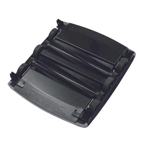 Caoutchouc | Balayeuse mécanique sans balais à double action, noire