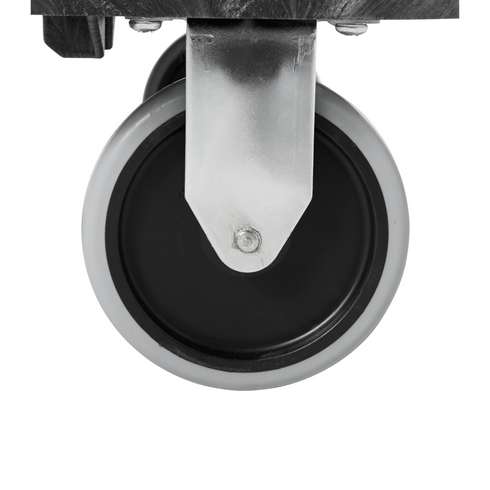 Rubbermaid Standard Duty Triple Trolley, User-Friendly Handle, Black