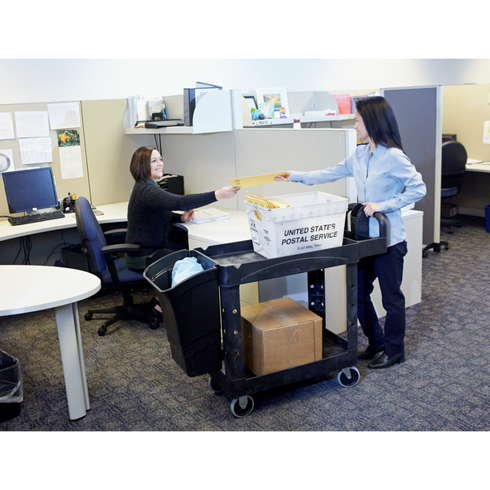 Caoutchouc | Chariot utilitaire robuste à poignée Ergo, 18" x 39", Capacité 500 lb